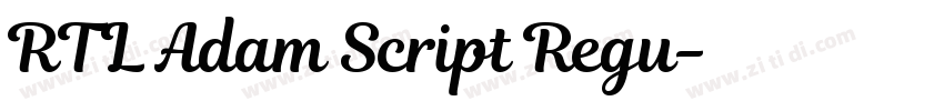RTL Adam Script Regu字体转换